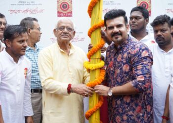 हाजरा पार्क दुर्गोत्सव में खुटी पूजा के साथ दुर्गापूजा के तैयारियों की हुई शुरुआत