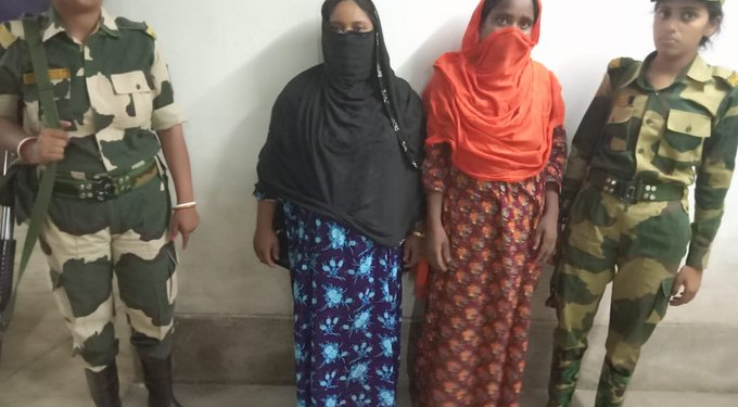 भारत-बांग्लादेश सीमा से बीएसएफ ने  2 बांग्लादेशी महिलाओं को क‍िया गिरफ्तार