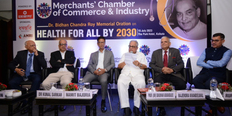 एमसीसीआई ने डॉ. बिधान चंद्र रॉय मेमोरियल ओरेशन  हेल्‍थ फोर ऑल 2030 विषय पर क‍िया कार्यक्रम का आयोजन