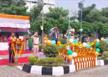 कोलकाता हवाई अड्डे पर मनाया गया 77वां स्वतंत्रता दिवस समारोह