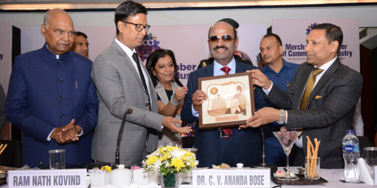 मर्चेंट्स चैंबर ऑफ कॉमर्स एंड इंडस्ट्री ने संविधान के लोकाचार जैसे मुद्दों को उठाकर एक उदाहरण किया स्थापित : पूर्व राष्ट्रपति राम नाथ कोविंद