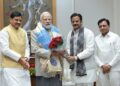 मध्य प्रदेश के मुख्यमंत्री और उपमुख्यमंत्रियों ने की प्रधानमंत्री से मुलाकात