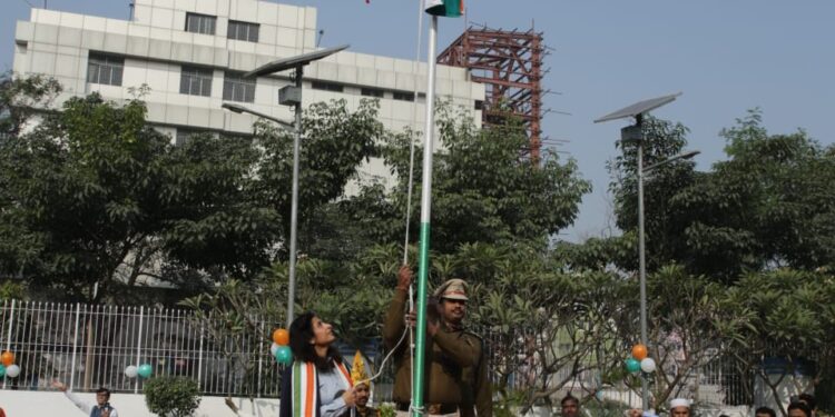 भारतीय विमानपत्तन प्राधिकरण, पूर्वी क्षेत्रीय मुख्यालय, पूर्वी क्षेत्र द्वारा कोलकता हवाई अड्डे पर 75वें गणतन्त्र दिवस समारोह का आयोजन