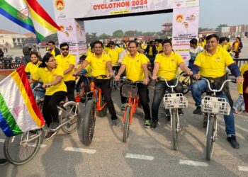 तेरापंथ प्रोफेशनल फोरम के तत्वावधान में टीपीएफ – कोलकाता एवं हावड़ा रीजन शाखा द्वारा टीपीएफ के राष्ट्रीय अध्यक्ष श्री पंकज ओस्तवाल की अध्यक्षता में “टीपीएफ संकल्प साइक्लोथोन” का इको पार्क कोलकाता में हुआ भव्य आयोजन