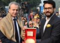 Union Sports Minister Anurag Singh Thakur ने budapest को chess olympiad मशाल सौंपी