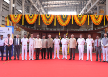 पहले कैडेट प्रशिक्षण पोत (यार्ड-18003) के निर्माण समारोह का हुआ आयोजन