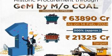 Ministry of Coal को Government e-Marketplace खरीद में फिर मिला शीर्ष स्थान