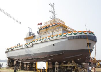 टीटागढ़ रेल सिस्टम्स ने भारतीय नौसेना के लिए दूसरा 25टी बोलार्ड पुल टग किया लॉन्च