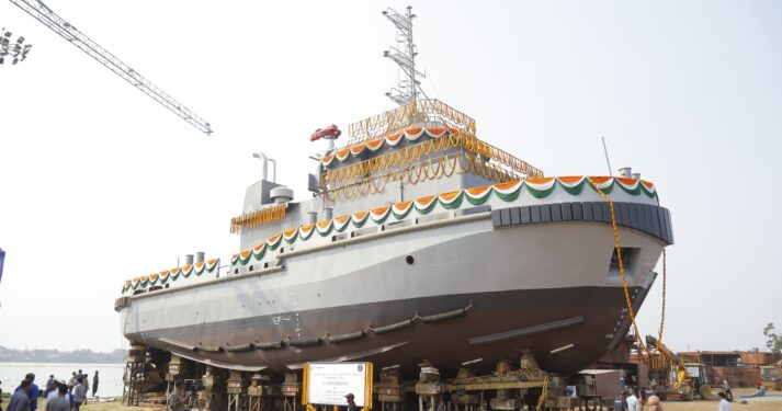 टीटागढ़ रेल सिस्टम्स ने भारतीय नौसेना के लिए दूसरा 25टी बोलार्ड पुल टग किया लॉन्च