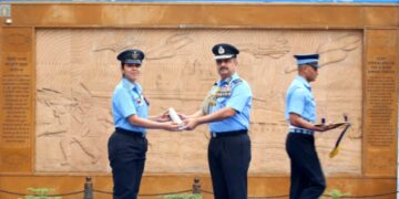 पहली बार भारतीय सेना ने राष्ट्रीय समर स्मारक परिसर में किया अलंकरण समारोह आयोजित