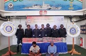 INDIAN COST GUARD और ATS GUJRAT ने पकड़ा 173 किलोग्राम मादक पदार्थ, दो गिरफ्तार