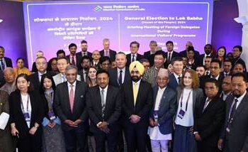 23 देशों के 75 प्रतिनिधियों ने आईईवीपी कार्यक्रम के तहत 6 राज्यों में मतदान प्रक्रिया को प्रत्यक्ष रूप से देखा