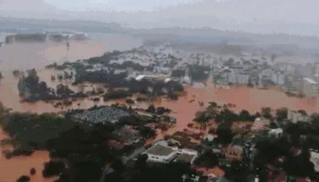 ब्राजील में बारिश-बाढ़ से 58 की मौत, 70 हजार लोग बेघर