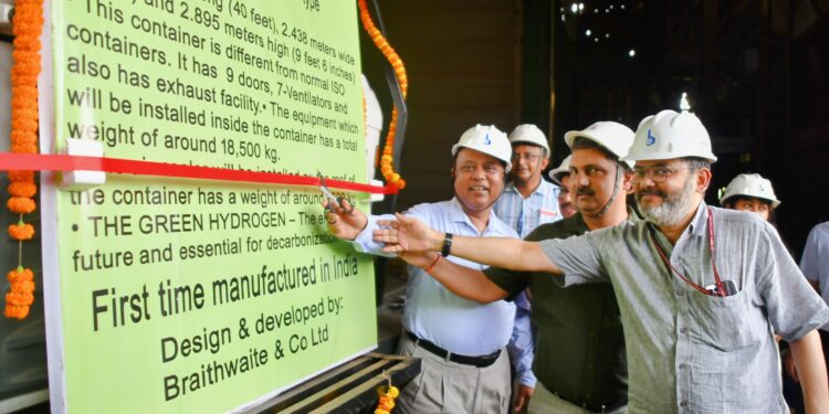 ब्रेथवेट एंड कंपनी लिमिटेड ने ग्रीन हाइड्रोजन के परिवहन के लिए बनाया देश का पहला कंटेनर