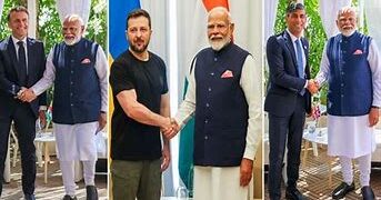 PM MODI ने फ्रांस और यूक्रेन के PRESIDENT से की वार्ता, ब्रिटेन के प्रधानमंत्री से भी हुई बातचीत