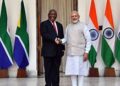 SOUTH AFRICA के PRESIDENT के रूप में फिर से चुने जाने पर सिरिल रामफोसा को PM MODI ने दी बधाई