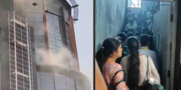 Acropolis शॉपिंग मॉल के फूड कोर्ट में लगी भयावह आग