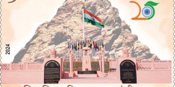 डाक विभाग ने कारगिल विजय दिवस रजत जयंती के अवसर पर स्मारक डाक टिकट किया जारी