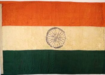 चेन्नई के फोर्ट सेंट जॉर्ज संग्रहालय में 15 अगस्त, 1947 को फहराए गए पहले झंडों में से एक रखा है सुरक्षित