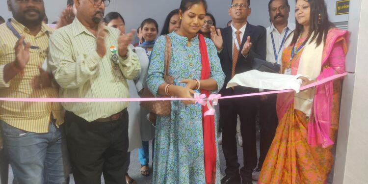 NSCBI AIRPORT में हुआ नवनिर्मित शौचालय ब्लॉक का उद्घाटन