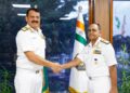 नौसेना प्रमुख एडमिरल दिनेश के. त्रिपाठी ने दक्षिणी नौसेना कमान का दौरा किया