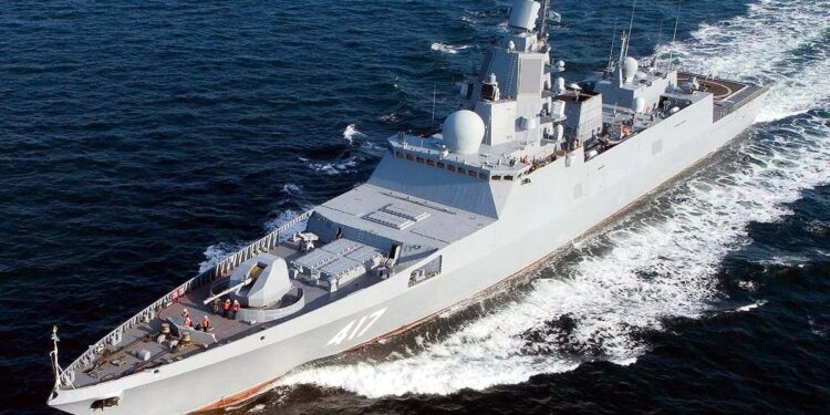 INS TUSHIL ने भारत के लिए अपना सफर किया शुरू