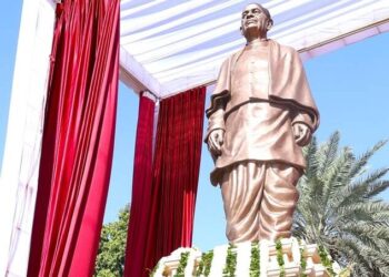 अमित शाह ने जोधपुर में सरदार वल्लभभाई पटेल की 11 फुट ऊंची प्रतिमा का किया अनावरण