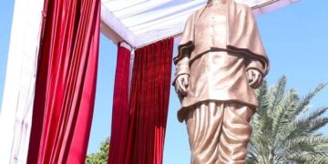 अमित शाह ने जोधपुर में सरदार वल्लभभाई पटेल की 11 फुट ऊंची प्रतिमा का किया अनावरण