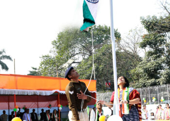भारतीय विमानपत्तन प्राधिकरण, पूर्वी क्षेत्र ने एनएससीबीआई हवाई अड्डे, कोलकाता में मनाया 76वां गणतंत्र दिवस