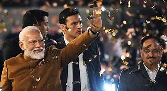 ‘यमुना मैया की जय’,  दिल्ली हुई आप-दा से मुक्त : पीएम मोदी 