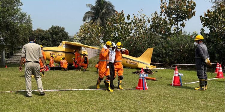 KOLKATA AIRPORT : दो द‍िवसीय राष्ट्रीय वैमानिकी खोज एवं बचाव अभ्यास (SAREX 2025) हुआ संपन्न