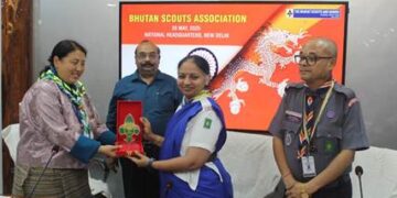 भारत स्काउट्स एंड गाइड्स ने नई दिल्ली में भूटान स्काउट्स एसोसिएशन के सदस्यों को किया शामिल