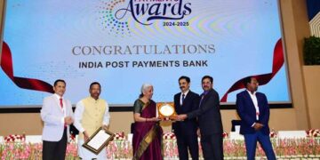 वित्त मंत्रालय ने इंडिया पोस्ट पेमेंट्स बैंक को डिजिटल भुगतान पुरस्कार से किया सम्मानित