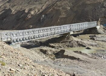 GRSE ने प्रोजेक्ट हिमांक के तहत लद्दाख में डबल लेन मॉड्यूलर स्टील ब्रिज का किया शुभारंभ