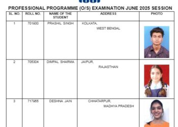 ICSI JUNE 2025 RESULT : कोलकाता से प्रशील सिंह ने प्रोफेशनल प्रोग्राम (2017 पाठ्यक्रम) परीक्षा में ऑल-इण्डिया फर्स्ट रैंक क‍िया प्राप्‍त, देखें पूरी सूची