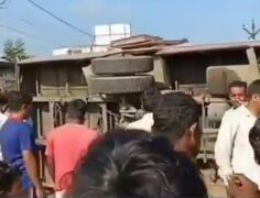 बीरभूम जिले के बोलपुर में बस पलटने से एक बच्चे की मौत, 29 लोग घायल