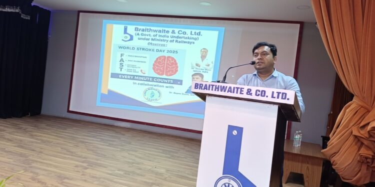 ब्रेथवेट एंड कंपनी लिमिटेड द्वारा “विश्व स्ट्रोक दिवस 2025” का क‍िया गया आयोजन