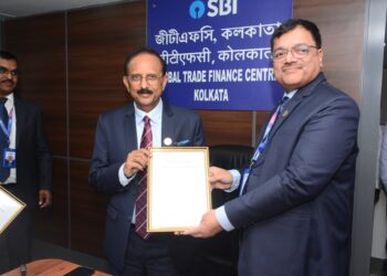 भारतीय स्टेट बैंक के अध्यक्ष, सी. एस. शेट्टी ने ग्लोबल ट्रेड फाइनेंस सेंटर, कोलकाता का किया दौरा