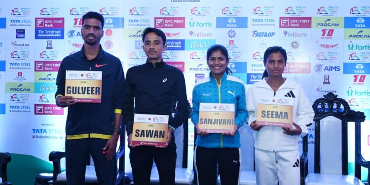 रिकॉर्ड होल्डर गुलवीर सिंह ने 10वें टाटा स्टील वर्ल्ड 25K कोलकाता में एक हाई-वोल्टेज भारतीय मुकाबले के लिए मंच किया तैयार