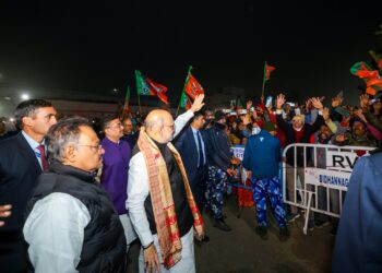 केंद्रीय गृहमंत्री अमित शाह पश्चिम बंगाल के तीन-दिवसीय दौरे पर सोमवार शाम को पहुंचे कोलकाता