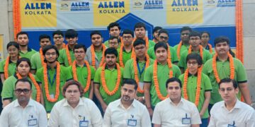 एलन कोलकाता के 36 स्टूडेंट्स को 99 पर्सेन्टाइल से अधिक स्कोर,जेईई-मेन में एलन कोलकाता स्टूडेंट्स का बेहतर प्रदर्शन